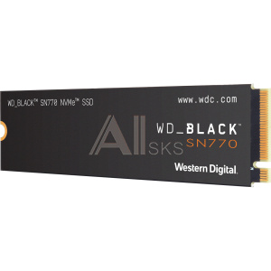 1000689412 Твердотельный накопитель/ WD SSD Black SN770 NVMe, 1.0TB, M.2(22x80mm), NVMe, PCIe 4.0 x4, 3D TLC, R/W 5150/4900MB/s, IOPs 740 000/800 000, TBW 600,