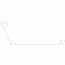 5092 Sennheiser MZH 30 W Потолочный подвес, белый, для капсюлей МЕ 34/35/36