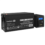 296788 Комплект ИБП EX295986RUS + батарея 200Aч EX282991RUS 1шт (инвертор, синус, для котла) ExeGate SineTower SZ-600.LCD.AVR.1SH <600VA/360W, чистый синусои