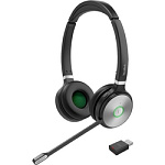 WH62 Dual Portable UC Дуо, Беспроводная, HD звук, 120м DECT, Шумоподав, USB-адаптер WH62 Dual Portable UC Дуо, Беспроводная, HD звук, 120м DECT, Шумоподав, USB-адаптер
