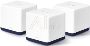 Бесшовный Mesh роутер Mercusys Halo H50G(3-pack) AC1900 10/100/1000BASE-TX белый (упак.:3шт) Бесшовный Mesh роутер Mercusys Halo H50G(3-pack) AC1900 10/100/1000BASE-TX белый (упак.:3шт)
