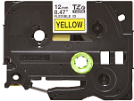 TZEFX631 Brother TZeFX631: для печати наклеек черным на желтом фоне с универсальным ИД, 12 мм.