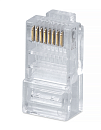 Коннектор RJ-45 под витую пару, категория 5e 8P8C Cabeus 8P8C Коннектор RJ-45 под витую пару, категория 5e, универсальный, для проводников с толщ. по