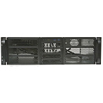 1888950 Procase Корпус 3U server case,6x5.25+4HDD,черный,без блока питания(2U,2U-redundant),глубина 550мм,MB CEB 12"x10.5",8slot,панель вентиляторов 3*120x25