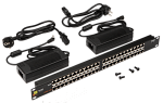 LAN-PP24-POE/A2 Панель POE 19", 24 порта, с двумя блоками питания 48V, 120W