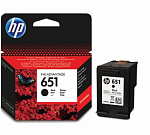 327629 Картридж струйный HP 651 C2P10AE черный (600стр.) для HP DJ IA