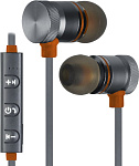 1000499285 Defender Беспроводная гарнитура OutFit B710 черный+оранжевый, Bluetooth