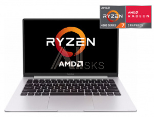 1429991 Ноутбук Xiaomi Mi RedmiBook Ryzen 7 4700U/16Gb/SSD1000Gb/AMD Radeon/13.3"/IPS/FHD (1920x1080)/Linux/silver/WiFi/BT
