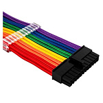 1887330 Блок питания 1STPLAYER RB-001 Комплект кабелей-удлинителей для БП / 1x24pin ATX, 2xP8(4+4)pin EPS, 2xP8(6+2)pin PCI-E / premium cotton / 350mm / RAINBOW