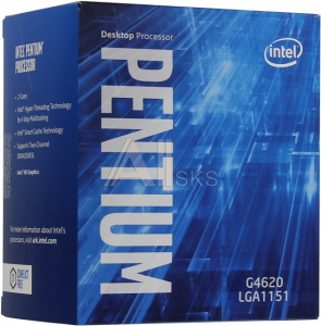 410647 Процессор Intel Original Pentium Dual-Core G4620 Soc-1151 (BX80677G4620 S R35E) (3.7GHz/Intel HD Graphics 630) Box