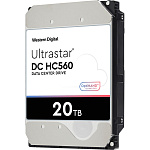 1000704016 Жесткий диск WD Жесткий диск/ HDD SATA 20Tb Ultrastar DC HC560 0F38785 7200 6Gb/s 512Mb 1 year warranty (replacement WUH722020ALE6L4, ST20000NM007D)
