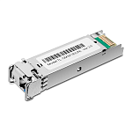 TP-Link TL-SM321B, 1000Base-BX WDM двунаправленный SFP-модуль, разъём LC, TX:1310нм/RX:1550нм, одномодовый, 20км