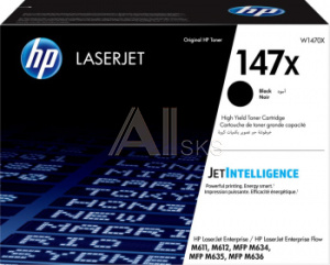 1389932 Картридж лазерный HP 147X W1470X черный (25200стр.) для HP LaserJet M610dn