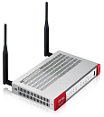 USGFLEX100AX-EUCI01F Межсетевой экран и Wi-Fi контроллер Zyxel USG FLEX 100AX, 1xWAN GE, 4xLAN/DMZ GE, Wi-Fi 6 (AX1800), 1xUSB3.0, AP Controller (8/24), NebulaFlex **
