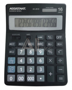 1457826 Калькулятор настольный Assistant черный 16-разр.