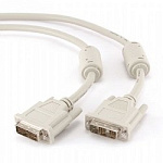 1193582 Кабель DVI-D single link Gembird, 3м, 19M/19M экран, феррит.кольца, пакет [CC-DVI-10]