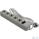 Exegate EX266863RUS Сетевой фильтр Exegate SP-5-1.5W (5 розеток, 1.5м, евровилка, белый)