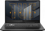1553313 Ноутбук Asus TUF Gaming F17 FX706HCB-HX111 Core i5 11400H 8Gb SSD512Gb NVIDIA GeForce RTX 3050 4Gb 17.3" FHD (1920x1080) noOS grey WiFi BT Cam