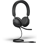 7000012977 Гарнитура проводная/ Jabra Evolve2 40 SE,USB-A, MS Stereo