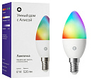 Умная лампочка Яндекс, Е14, RGB, 520 Лм, Matter over Wi-Fi YNDX-00557