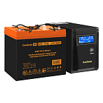 296774 Комплект ИБП EX295986RUS + батарея 55Aч EX285652RUS 1шт (инвертор, синус, для котла) ExeGate SineTower SZ-600.LCD.AVR.1SH <600VA/360W, чистый синусоид
