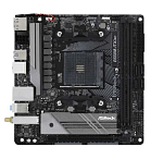 ASROCK B550M-ITX/AC, AM4, B550, 2*DDR4, 4*SATA, 1*M.2, 3*USB 3.2, 2*USB 2.0, Type-C, 3*PCIx16, 1*M.2 (Key E), DP+HDMI, mITX