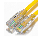 1000645332 GCR Патч-корд 0.5m LSZH UTP кат.5e, желтый, коннектор ABS, 24 AWG, ethernet high speed 1 Гбит/с, RJ45, T568B, GCR-52590