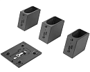 4XH0Z42451 ThinkCentre Tiny/Nano Monitor Clamp II (this mounting device need combined with Tiny VESA Mount II (4XF0N03161) or Nano VESA Mount (4XF0V81630)