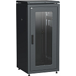 1000600216 ITK Шкаф сетевой 19" LINEA N 18U 600х600 мм стеклянная передняя дверь, задняя металлическая черный