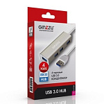 1621057 Кабель GINZZU HUB GR-517UB USB 3.0, 4 порта USB3.0, 20см