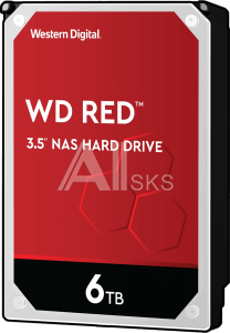 1000529483 Жесткий диск/ HDD WD SATA3 6Tb NAS Red 5400 256Mb 1 year warranty