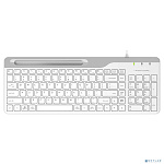 Клавиатура A4Tech Fstyler FK25 белый/серый USB slim [1530217]