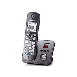 1259871 Panasonic KX-TG6821RUM (серебристый металлик) {Беспроводной DECT,автоответчик,определитель номера,телефонный справочник 120 зап.}