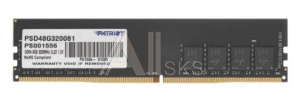 3205844 Модуль памяти DIMM 8GB DDR4-3200 PSD48G320081 PATRIOT