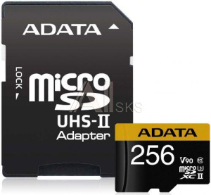 3205425 Карта памяти MICRO SDXC 256GB W/AD. AUSDX256GUII3CL10-CA1 ADATA