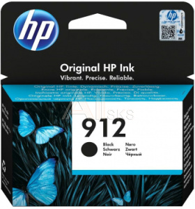 1153438 Картридж струйный HP 912 3YL80AE черный (300стр.) для HP DJ IA OfficeJet 801x/802x