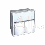 ALB45382 Schneider Electric Altira Накладка-держатель 2XRJ45 KEYSTONE-AMP