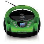 371968 Аудиомагнитола BBK BX165BT зеленый/черный 3Вт/CD/CDRW/MP3/FM(dig)/USB/BT