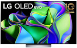 1922965 Телевизор OLED LG 77" OLED77C3RLA.ARUB темно-серый/серебристый 4K Ultra HD 120Hz DVB-T DVB-T2 DVB-C DVB-S2 USB WiFi Smart TV