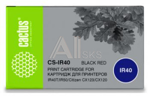 1274927 Картридж с красящей лентой BLACK/RED /CX123/CX120 CS-IR40 CACTUS