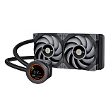 11059808 Жидкостная система охлаждения Thermaltake TOUGHLIQUID Ultra 240 CL-W322-PL12GM-B LCD,Fan 120*2,PWM 500;2500rpm/Gray/Intel LGA 1700 supported