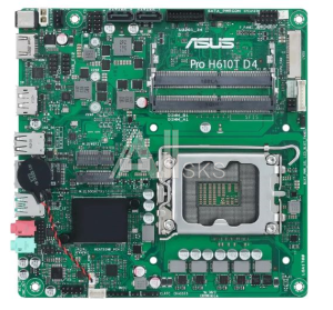 ASUS PRO H610T D4-CSM, LGA1700, H610, 2*DDR4, DP,HDMI, SATA 6.0, M.2, USB 3.2*2, USB 2.0*2, mITX; 90MB1AM0-M0EAYC