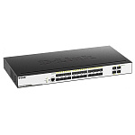 1605769 D-Link DGS-3000-28XS/B1A Управляемый L2 коммутатор с 24 портами 1000Base-X SFP и 4 портами 10GBase-X SFP+