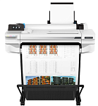5ZY59A#B19 HP DesignJet T525 (24",4color,2400x1200dpi,1Gb,35spp(A1),USB/LAN/Wi-Fi,stand,mediabin,rollfeed,sheetfeed,tray50(A3/A4), autocutter,GL/2,RTL,1y warr, r