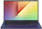 1109599 Ноутбук Asus VivoBook X512UF-BQ133T Core i5 8250U/8Gb/1Tb/SSD128Gb/nVidia GeForce Mx130 2Gb/15.6"/FHD (1920x1080)/Windows 10/blue/WiFi/BT/Cam