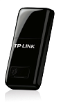 TP-Link TL-WN823N, N300 Мини Wi-Fi USB адаптер, до 300 Мбит/с на 2,4 ГГц, USB 2.0, кнопка WPS