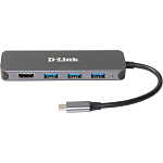 1000688515 Докстанция/ DUB-2333,DUB-2333/A1A USB-C Docking Station, 3xUSB3.0 + USB-C/PD3.0 + HDMI