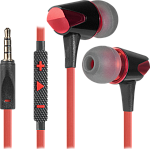 1000523022 Defender Гарнитура для смартфонов Sagaris черный + красный, кабель 1,2 м