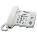 1147148 Panasonic KX-TS2352RUW (белый) {индикатор вызова,порт для доп. телеф. оборуд.,4 уровня громкости звонка}
