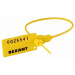 1979418 Rexant Пломба пластиковая номерная 220 мм желтая (1шт) (07-6112)